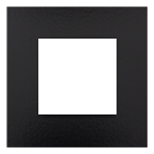 Plaque de recouvrement simple - piano black coated